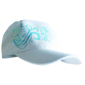 CKX Casquette de couleur crème et aqua